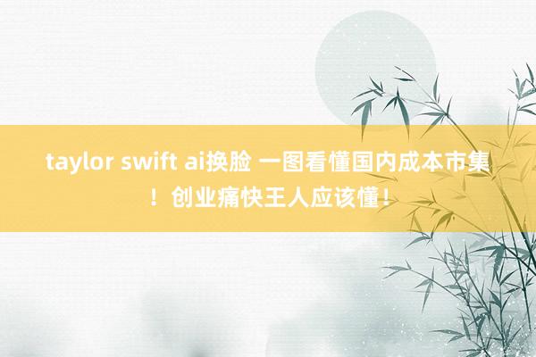 taylor swift ai换脸 一图看懂国内成本市集！创业痛快王人应该懂！